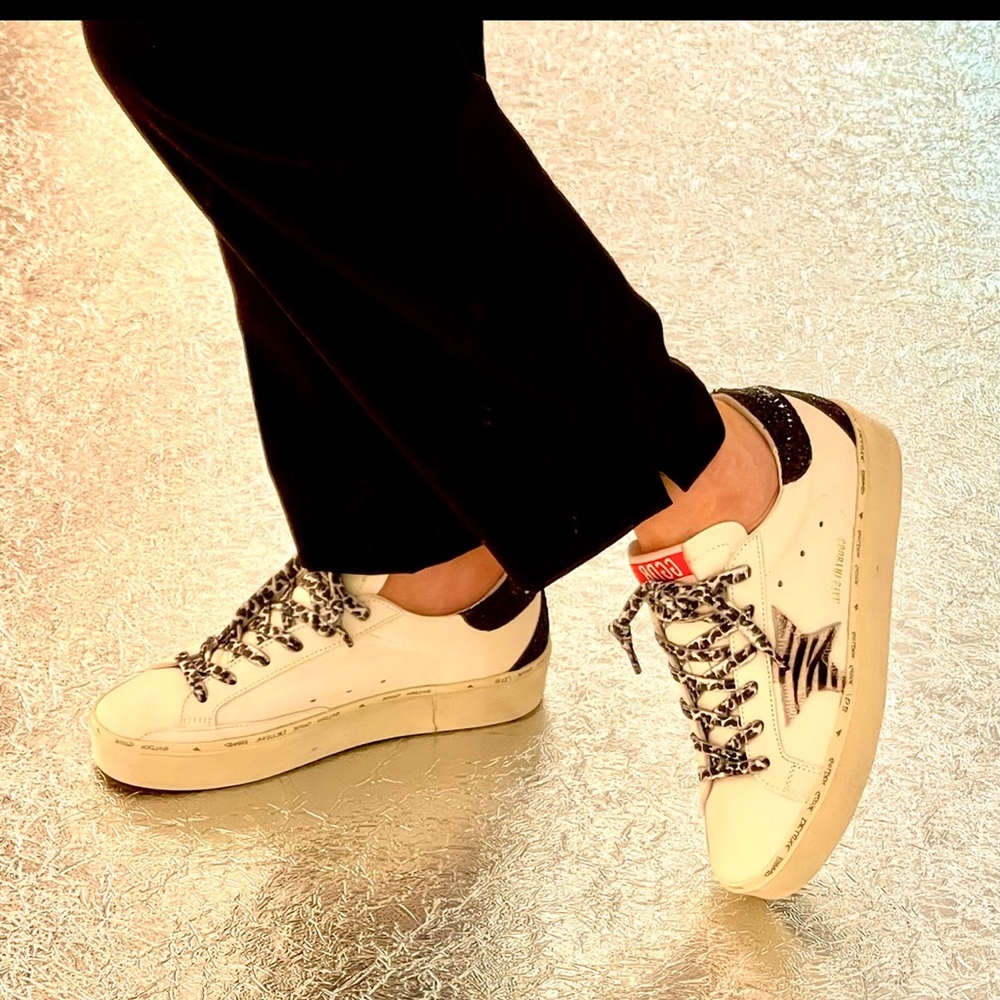 ⭐️ GOLDEN GOOSE HI STAR CLASSIC WITH Zebra Horsy Star ⭐️